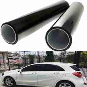 MRCARTOOL 2pcs Children's Window Shades 50CM100CM Black Car Window UV Protection Adhesive Tint Film